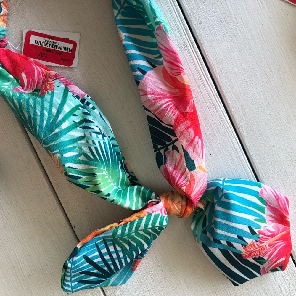 Hawaiian Cloth Headband with Wire Bows